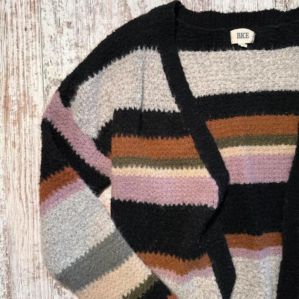 BKE Striped Cardigan